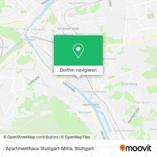 Apartmenthaus Stuttgart-Mitte Karte