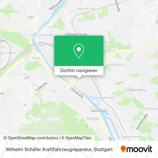 Wilhelm Schäfer Kraftfahrzeugreparatur Karte