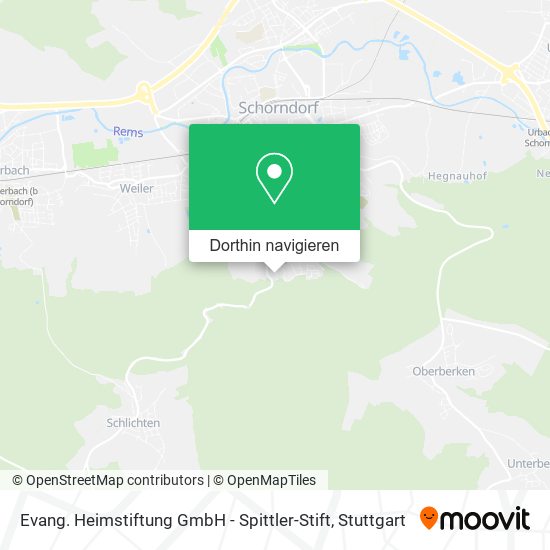 Evang. Heimstiftung GmbH - Spittler-Stift Karte