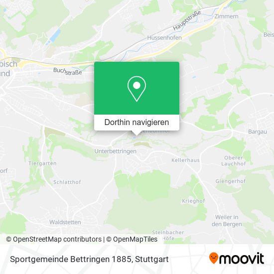 Sportgemeinde Bettringen 1885 Karte