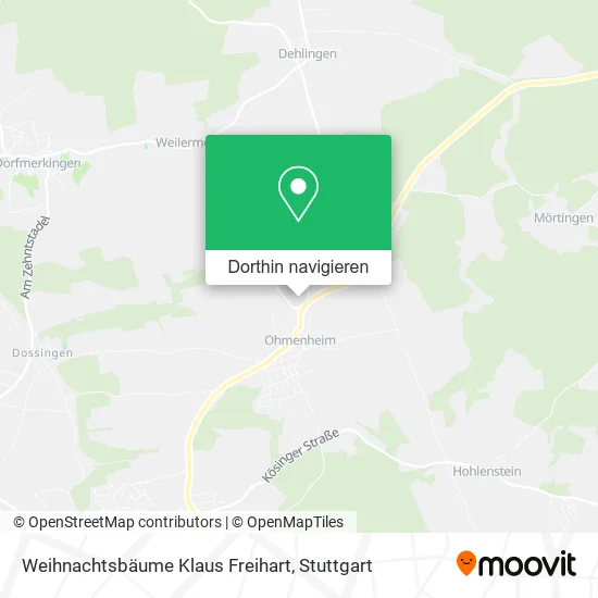 Weihnachtsbäume Klaus Freihart Karte