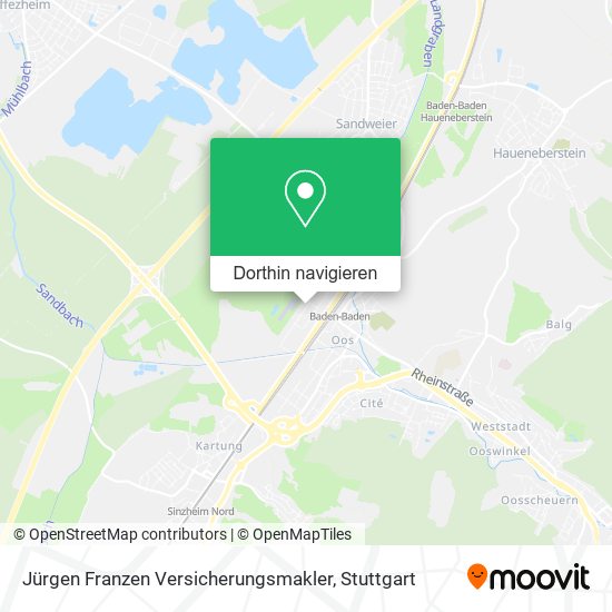 Jürgen Franzen Versicherungsmakler Karte