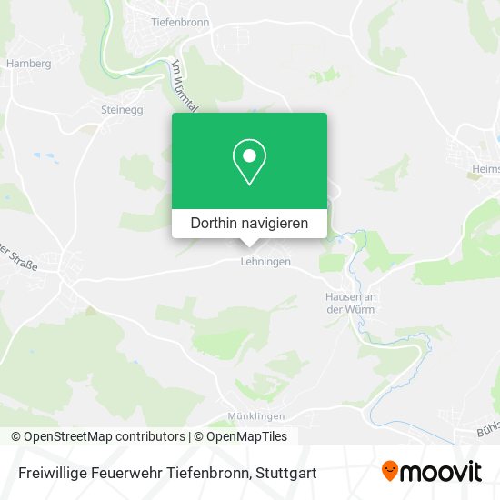 Freiwillige Feuerwehr Tiefenbronn Karte