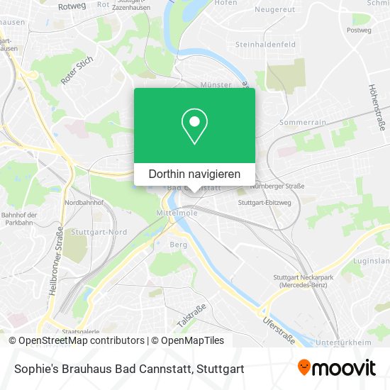 Sophie's Brauhaus Bad Cannstatt Karte