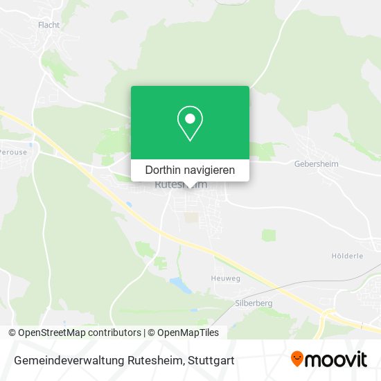 Gemeindeverwaltung Rutesheim Karte