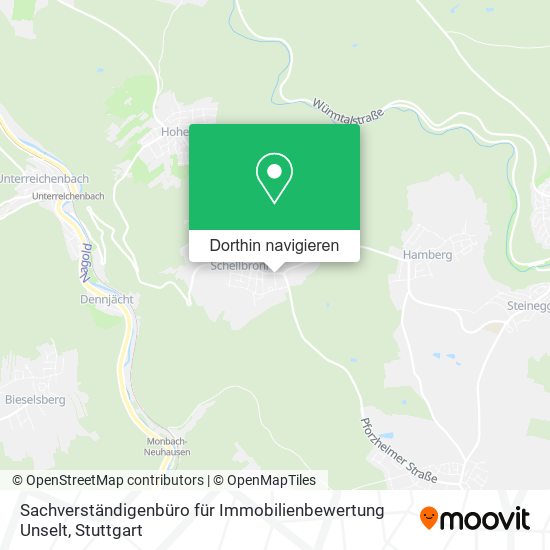 Sachverständigenbüro für Immobilienbewertung Unselt Karte