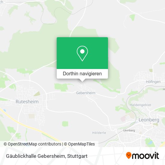 Gäublickhalle Gebersheim Karte