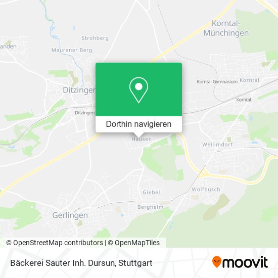 Bäckerei Sauter Inh. Dursun Karte
