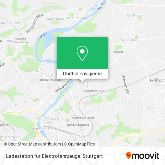 Ladestation für Elektrofahrzeuge Karte