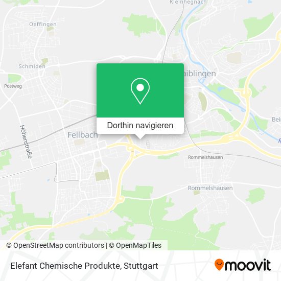 Elefant Chemische Produkte Karte