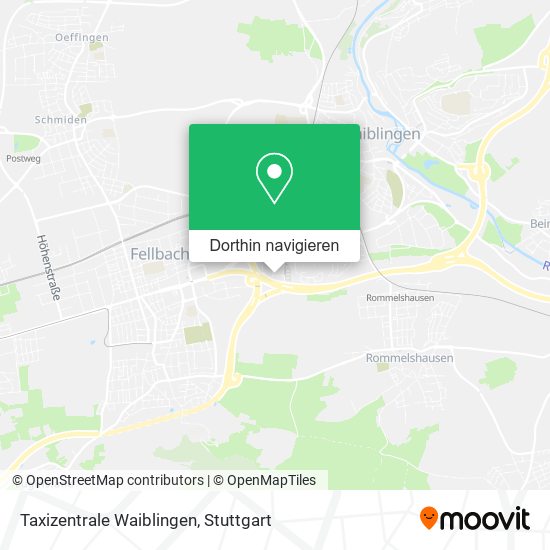 Taxizentrale Waiblingen Karte