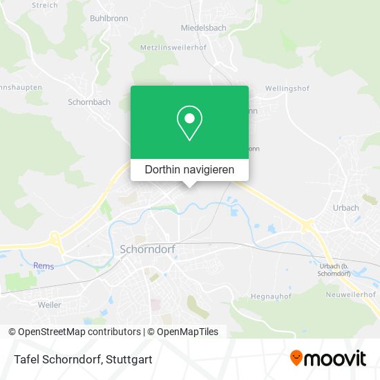 Tafel Schorndorf Karte