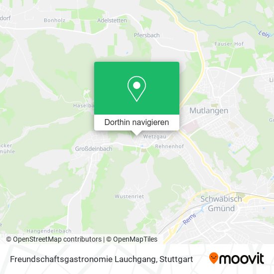 Freundschaftsgastronomie Lauchgang Karte