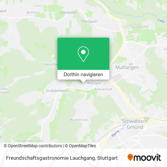 Freundschaftsgastronomie Lauchgang Karte