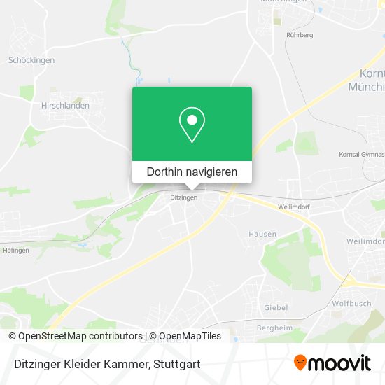Ditzinger Kleider Kammer Karte