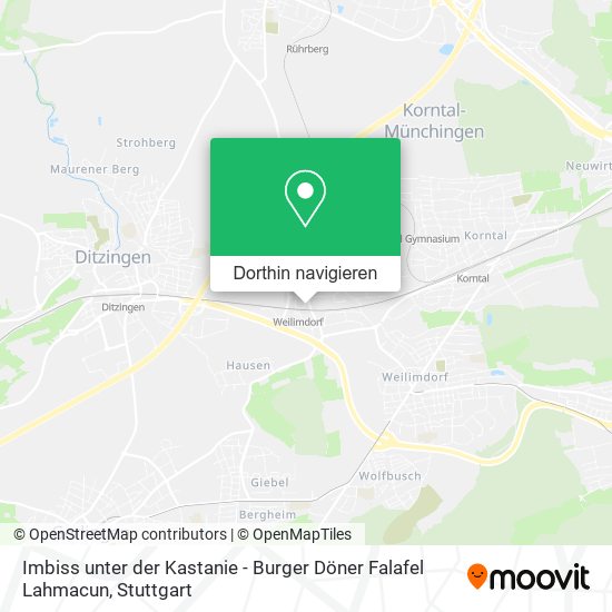 Imbiss unter der Kastanie - Burger Döner Falafel Lahmacun Karte