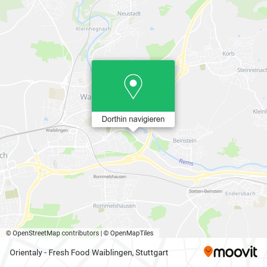 Orientaly - Fresh Food Waiblingen Karte