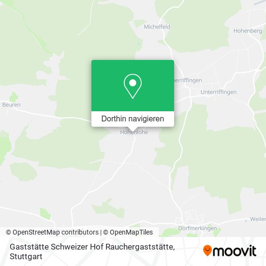 Gaststätte Schweizer Hof Rauchergaststätte Karte