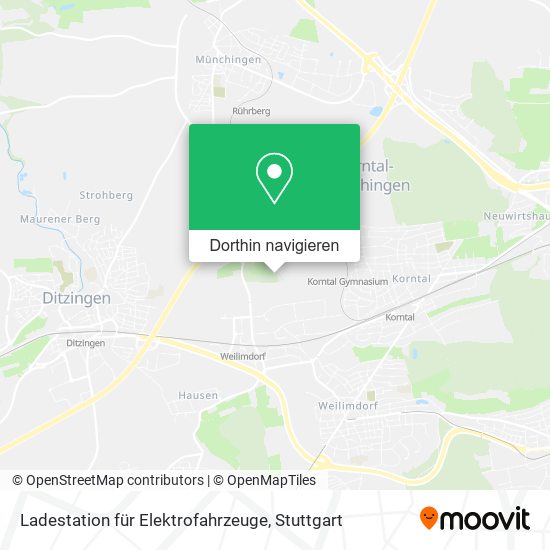 Ladestation für Elektrofahrzeuge Karte