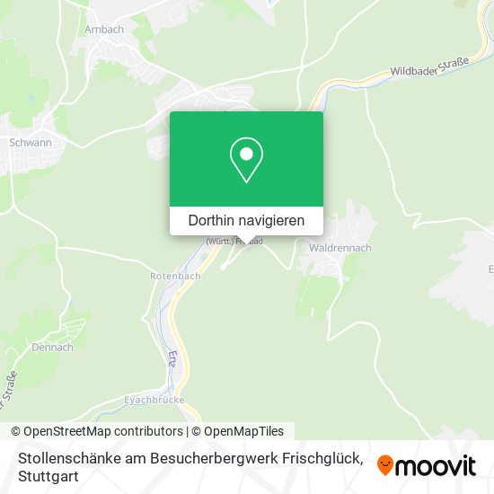 Stollenschänke am Besucherbergwerk Frischglück Karte