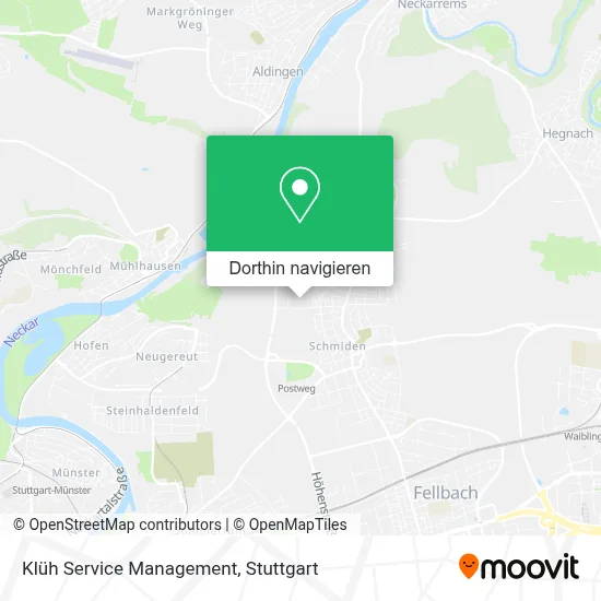 Klüh Service Management Karte