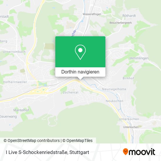 I Live S-Schockenriedstraße Karte
