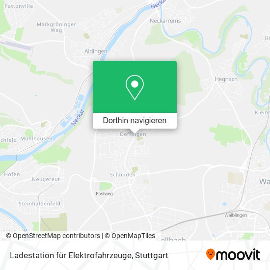 Ladestation für Elektrofahrzeuge Karte