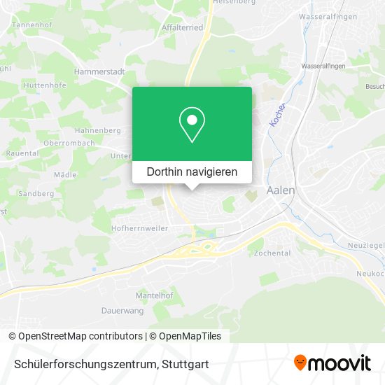 Schülerforschungszentrum Karte