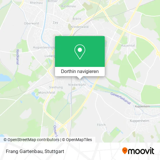 Frang Gartenbau Karte