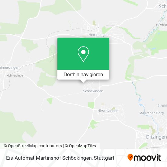 Eis-Automat Martinshof Schöckingen Karte