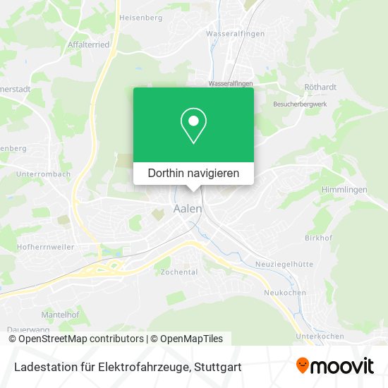 Ladestation für Elektrofahrzeuge Karte