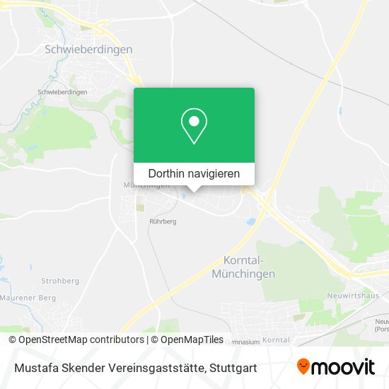Mustafa Skender Vereinsgaststätte Karte
