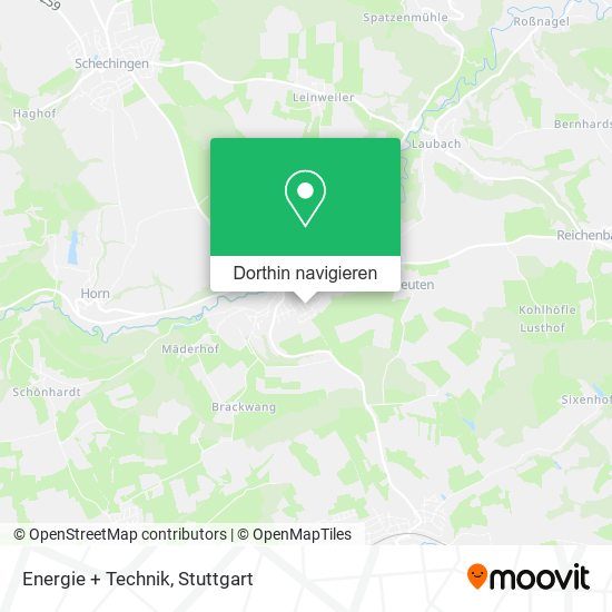 Energie + Technik Karte