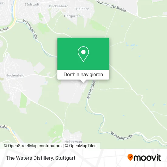 The Waters Distillery Karte