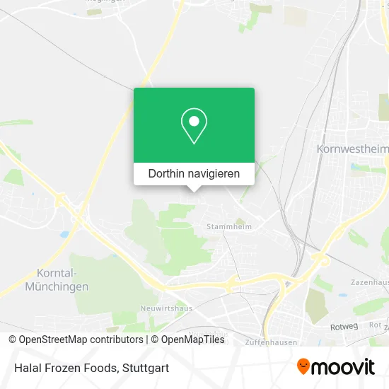 Halal Frozen Foods Karte