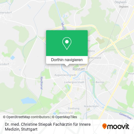 Dr. med. Christine Stiepak Fachärztin für Innere Medizin Karte