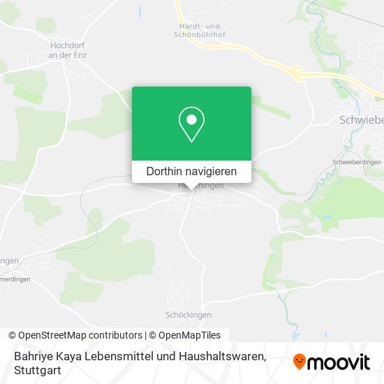 Bahriye Kaya Lebensmittel und Haushaltswaren Karte