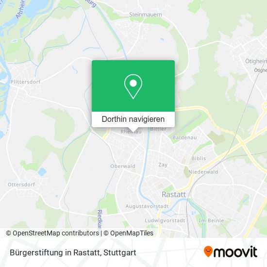 Bürgerstiftung in Rastatt Karte