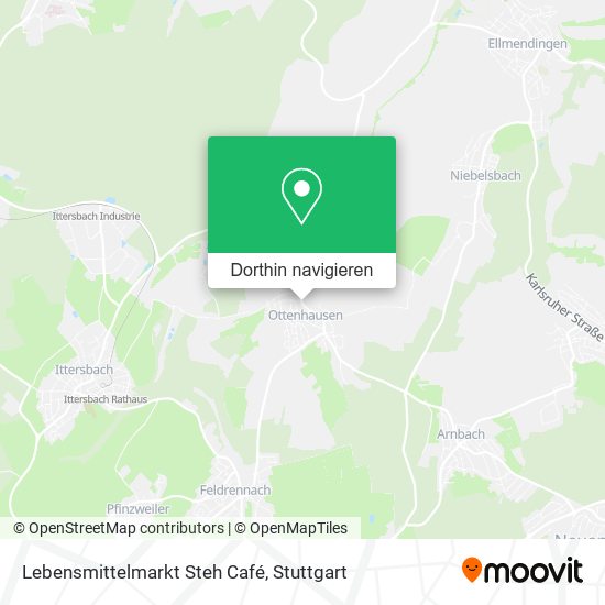 Lebensmittelmarkt Steh Café Karte