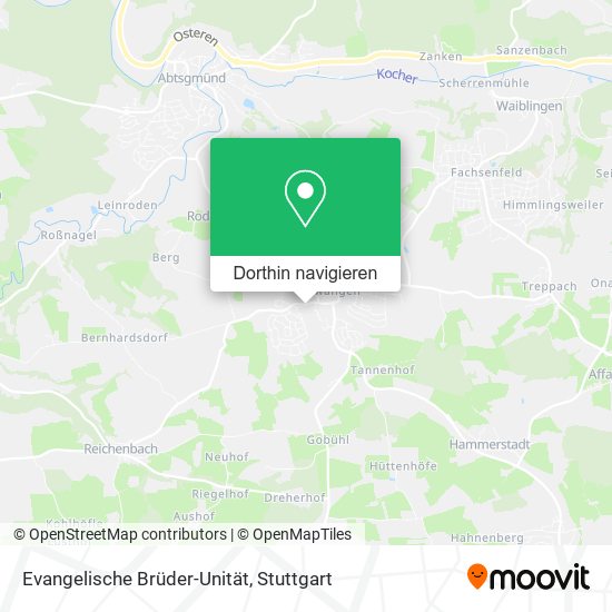 Evangelische Brüder-Unität Karte