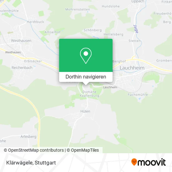 Klärwägele Karte
