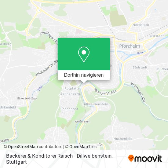 Backerei & Konditorei Raisch - Dillweibenstein Karte