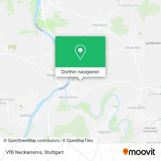 VfB Neckarrems Karte