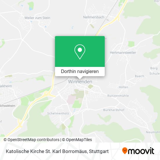 Katolische Kirche St. Karl Borromäus Karte