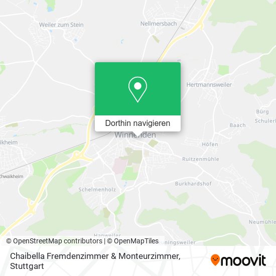 Chaibella Fremdenzimmer & Monteurzimmer Karte