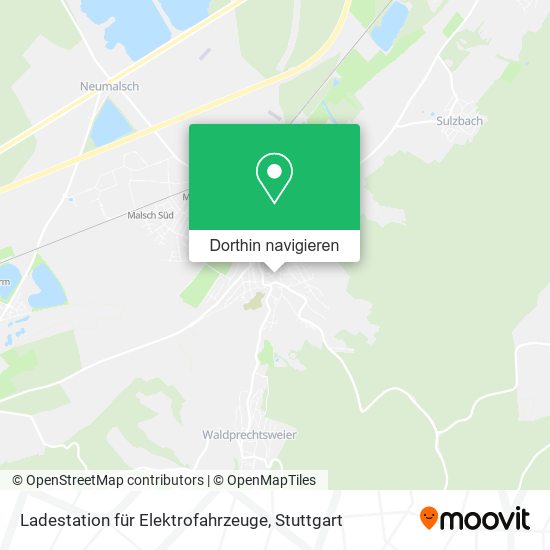 Ladestation für Elektrofahrzeuge Karte