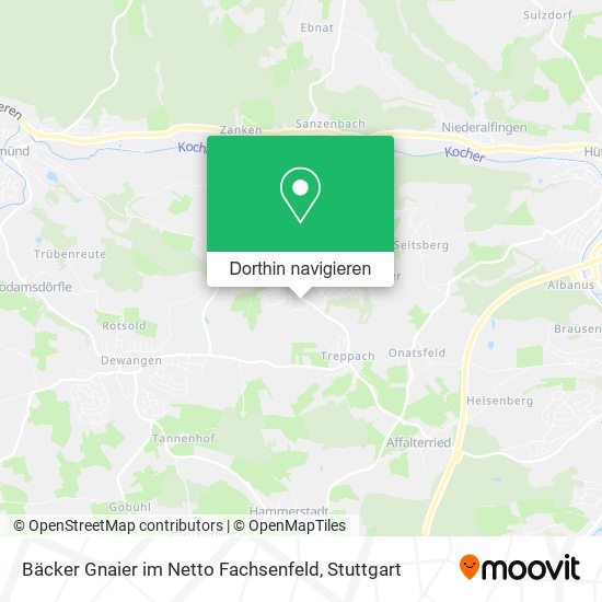 Bäcker Gnaier im Netto Fachsenfeld Karte