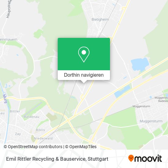 Emil Rittler Recycling & Bauservice Karte