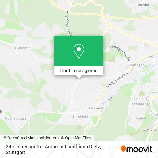 24h Lebensmittel Automat Landfrisch Dietz Karte