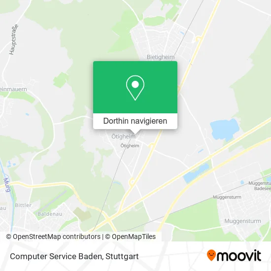 Computer Service Baden Karte